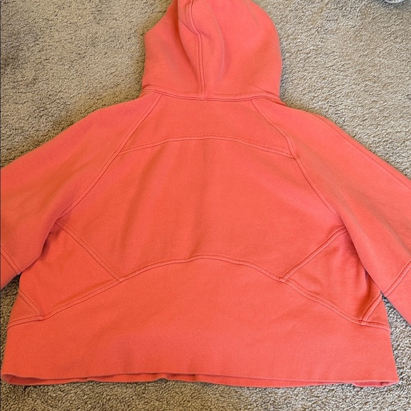 Lululemon Scuba Oversized Half-Zip Hoodie Sweatshirt Warm Coral - Picture 5 of 9